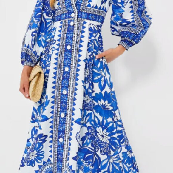 NWT Farm Rio Off White Flora Tapestry Maxi Dress Small - Picture 2 of 3